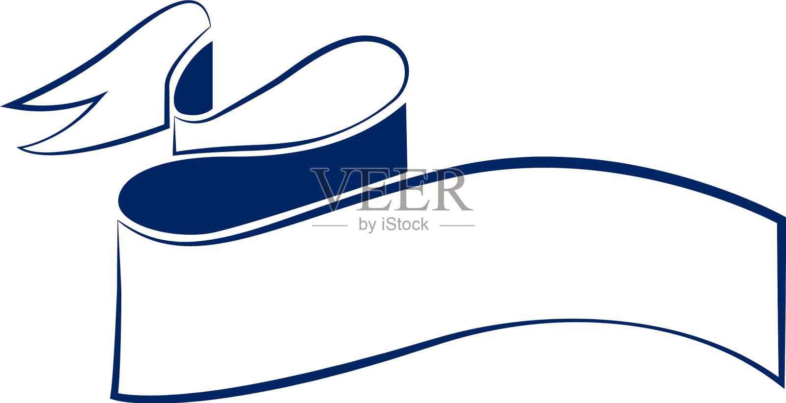 孤立的空标签插画图片素材