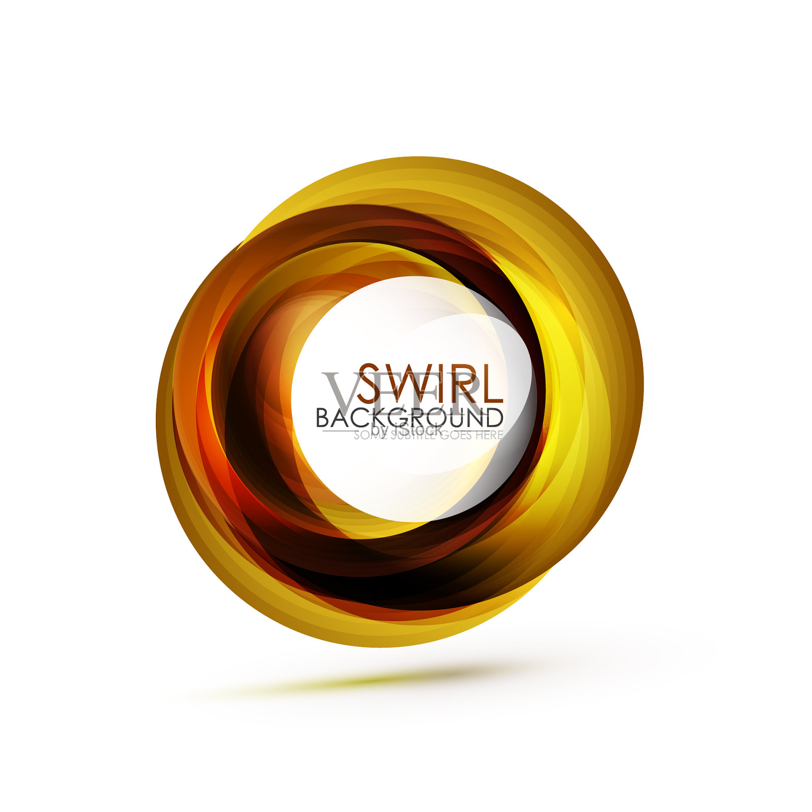 摘要涡流旗帜圆抽象设计元素图片