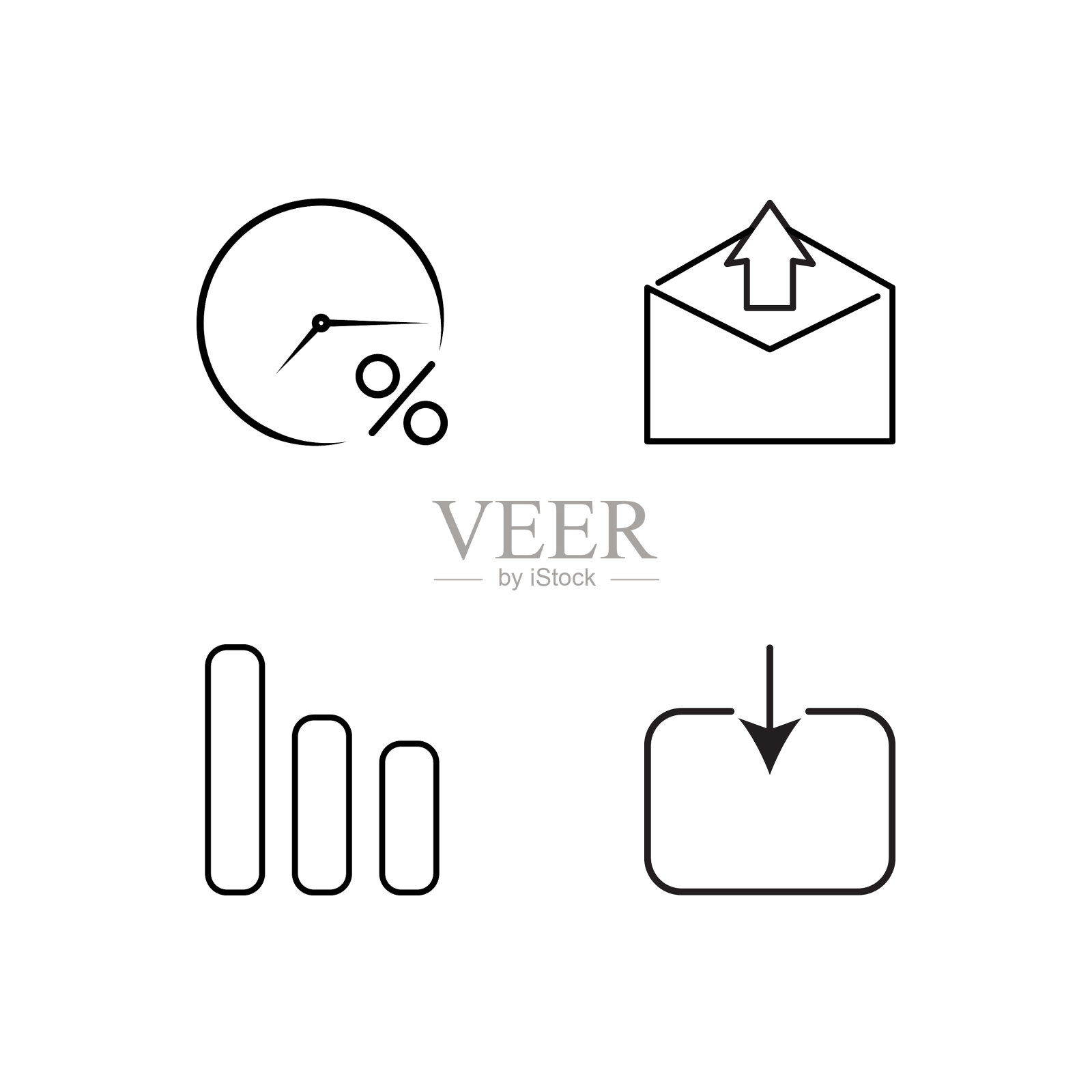 业务简单概述图标集图标素材