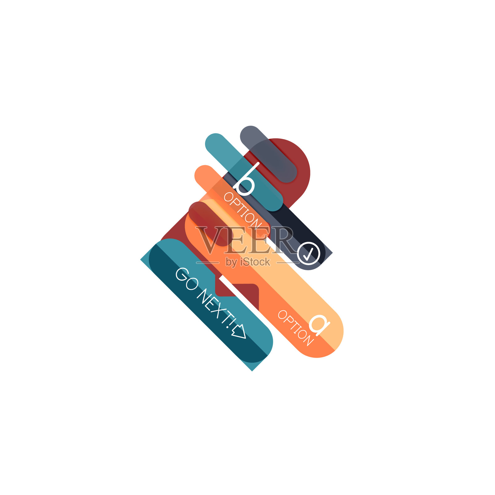 抽象线条几何信息图形设计元素图片