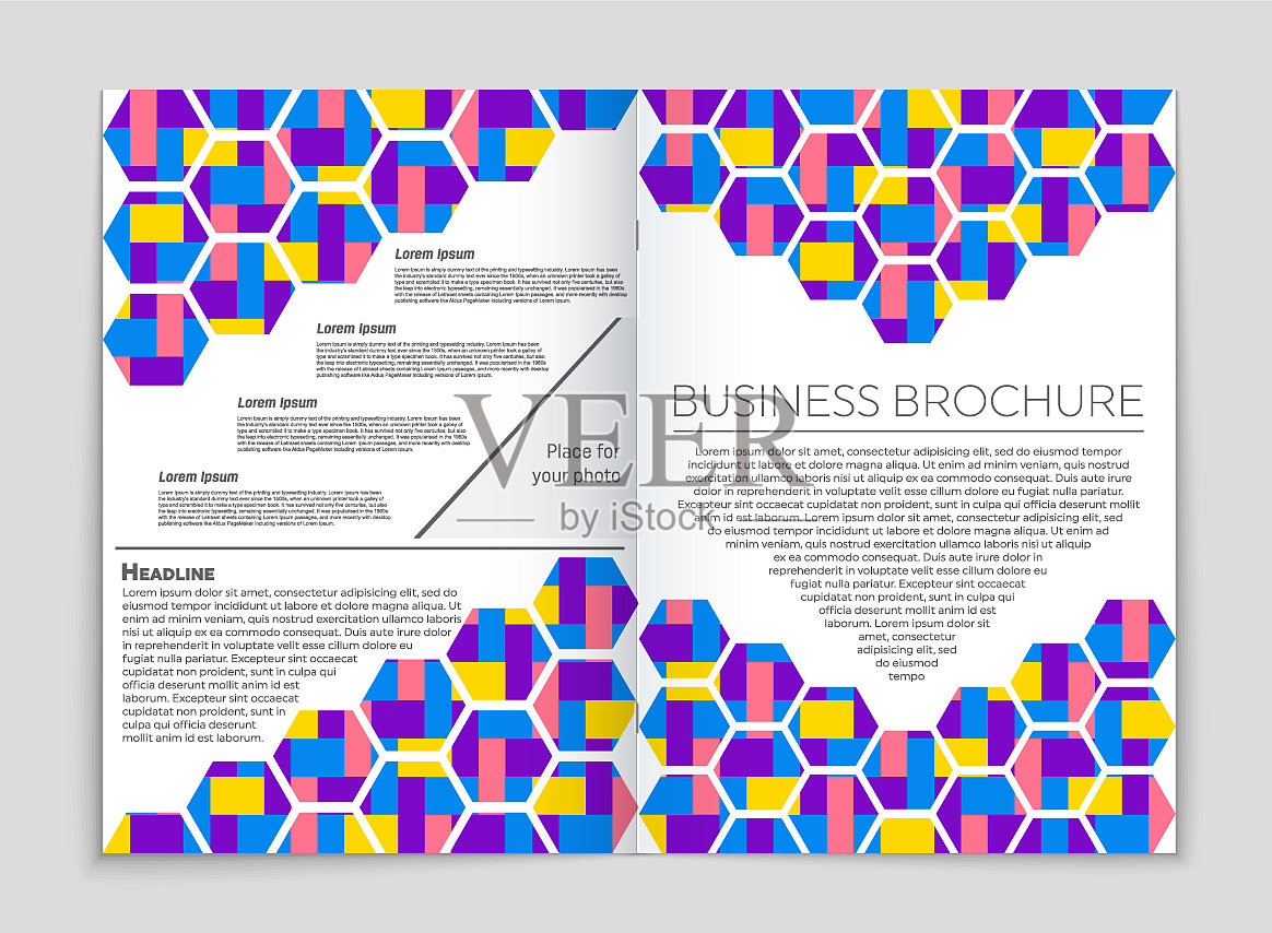 抽象布局的艺术背景设置插画图片素材