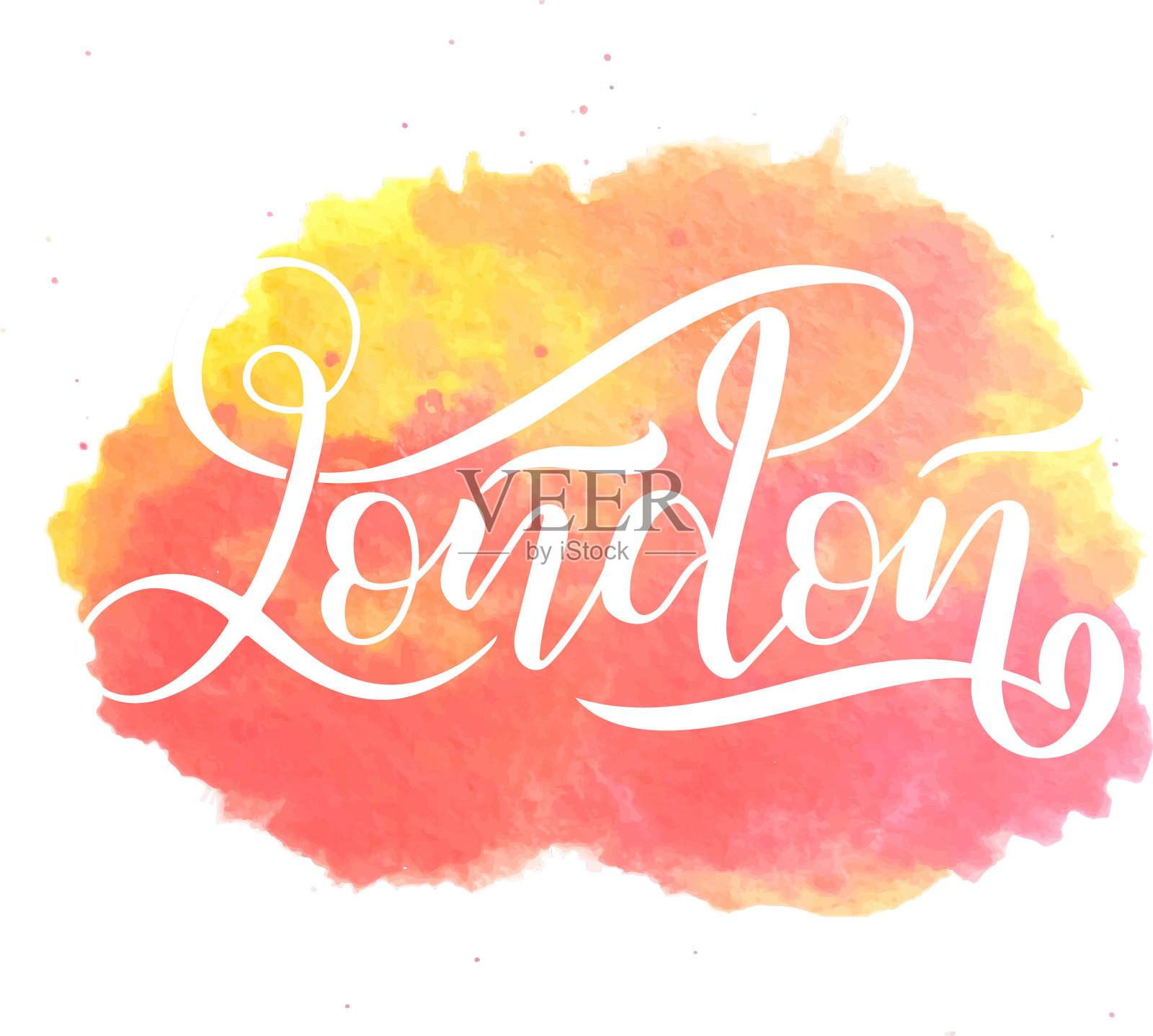 手写城市名称手写书法插画图片素材