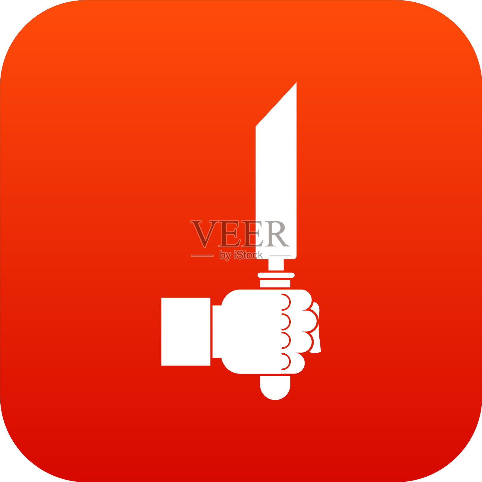 钳子或钳子在人的手图标数字红色插画图片素材