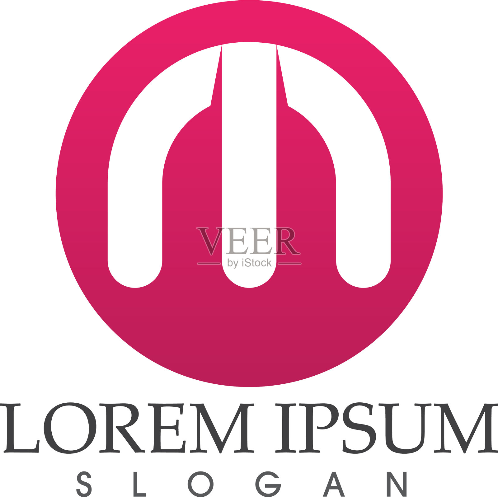 M字母图标这样的标志模板插画图片素材