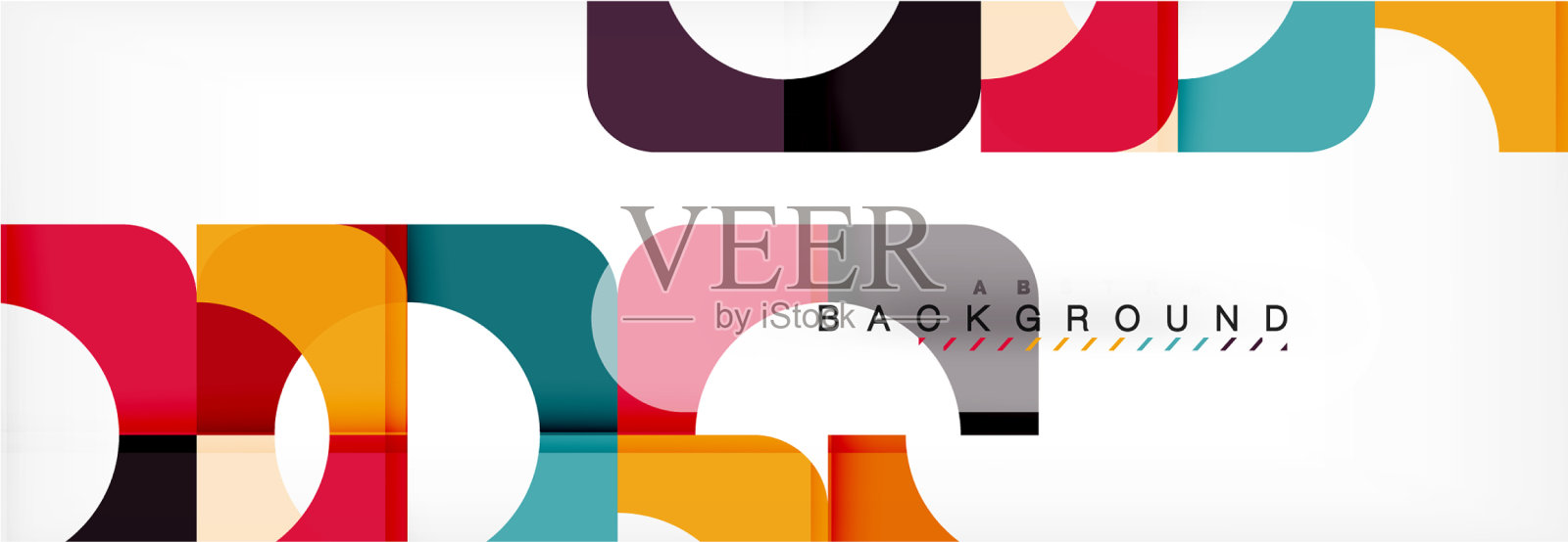 色彩正方形形状几何现代抽象插画图片素材