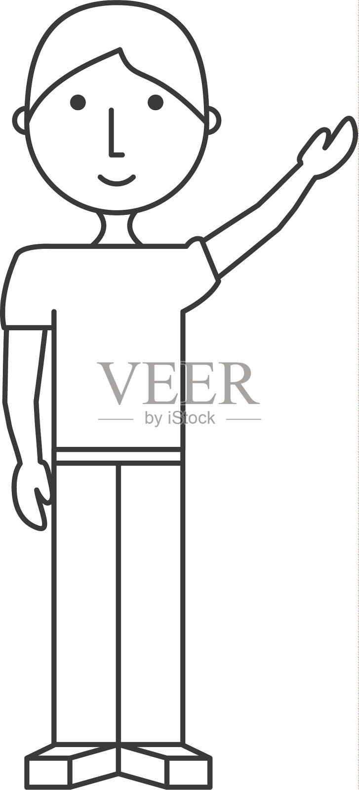 卡通商人图标设计元素图片