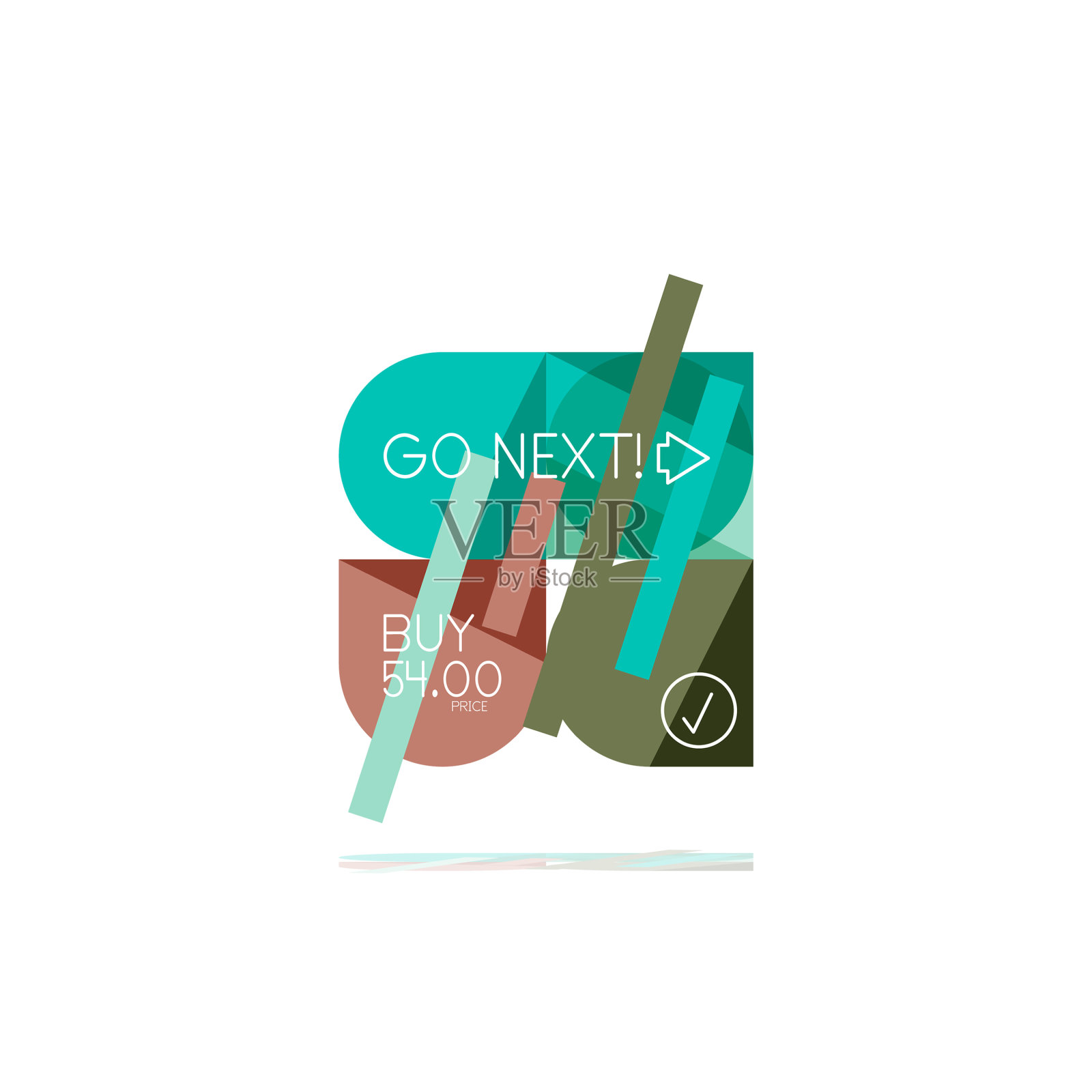 最小平面清洁抽象选项步骤设计元素图片