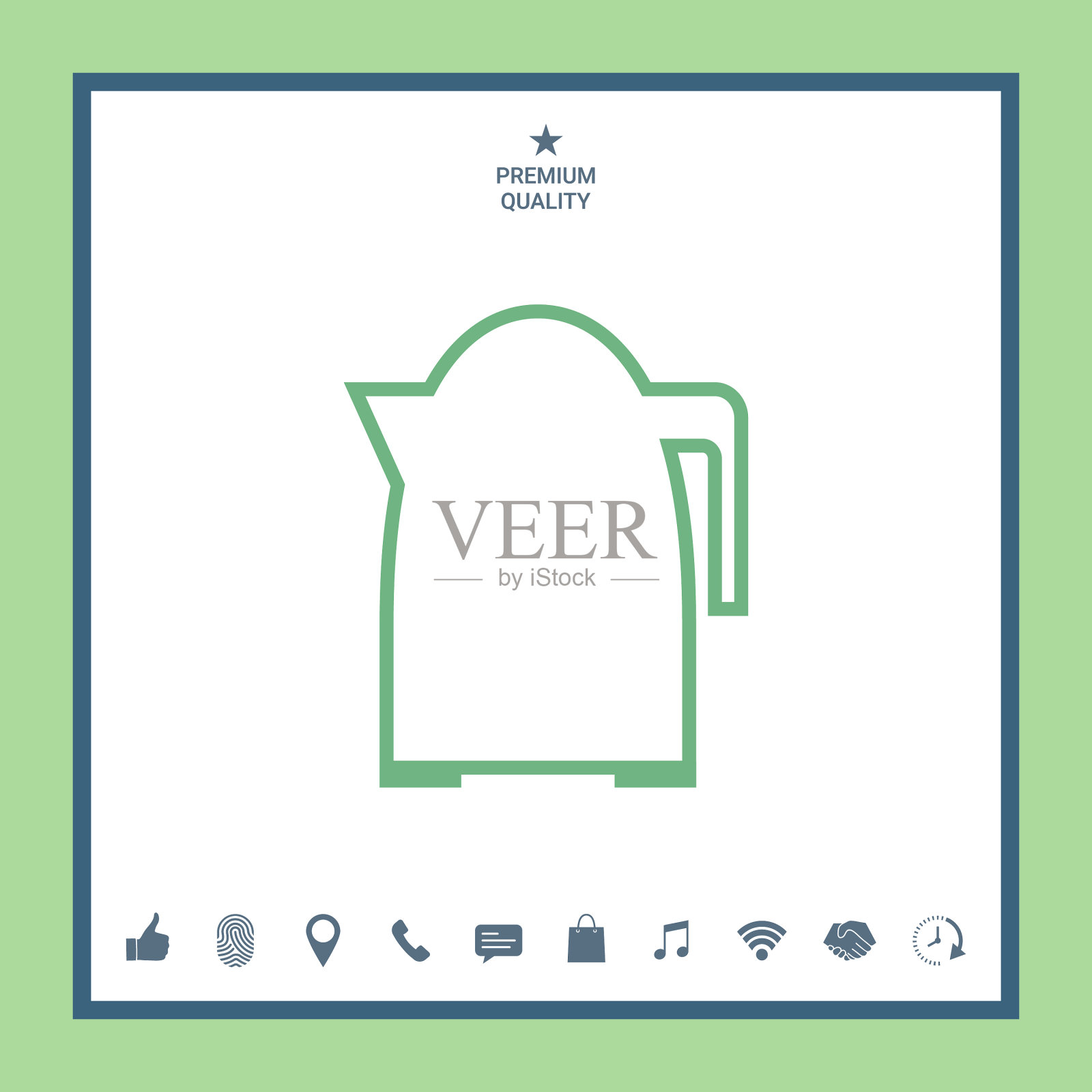 厨房水壶线形图标图标素材