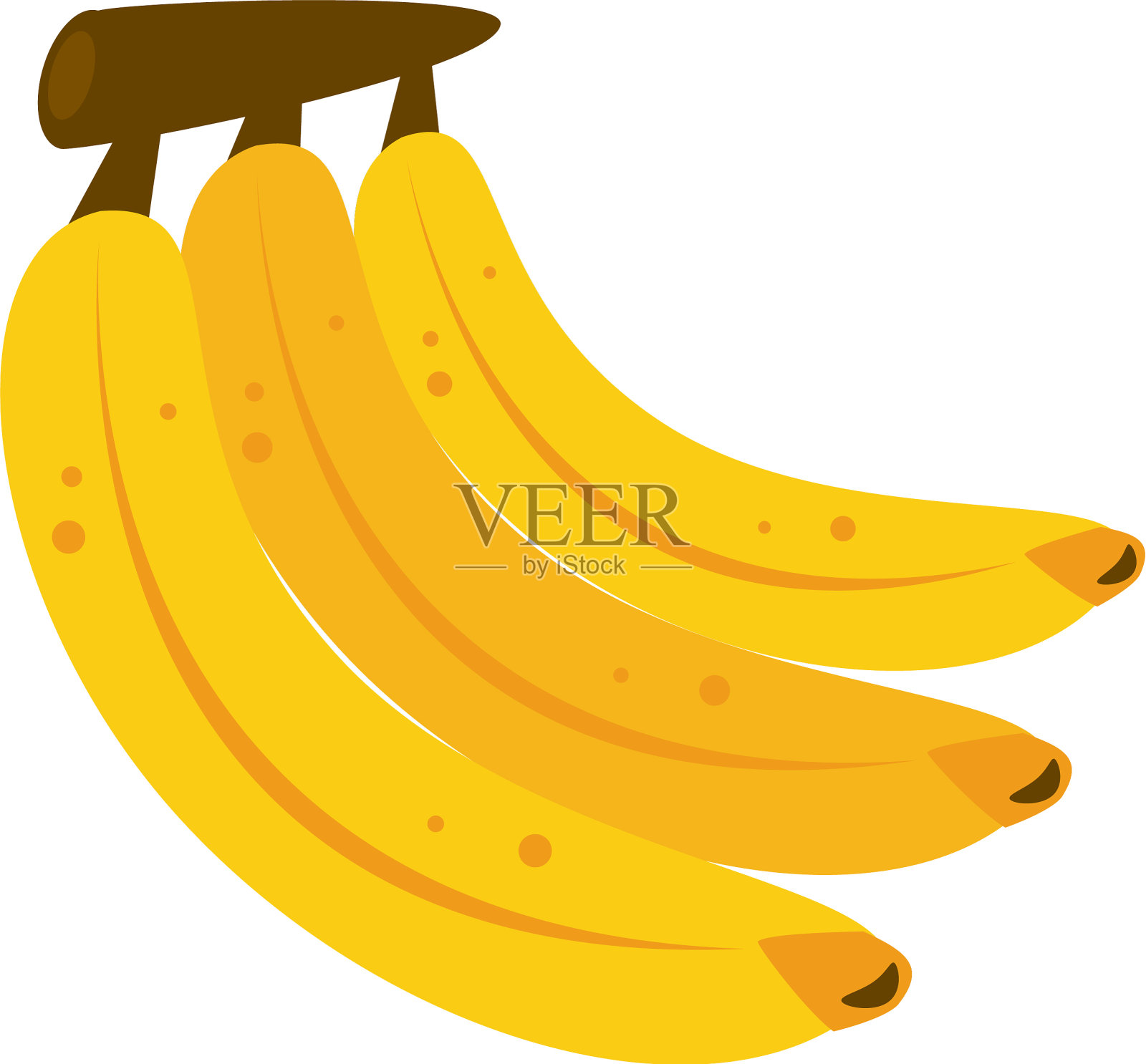 香蕉甜水果插画图片素材