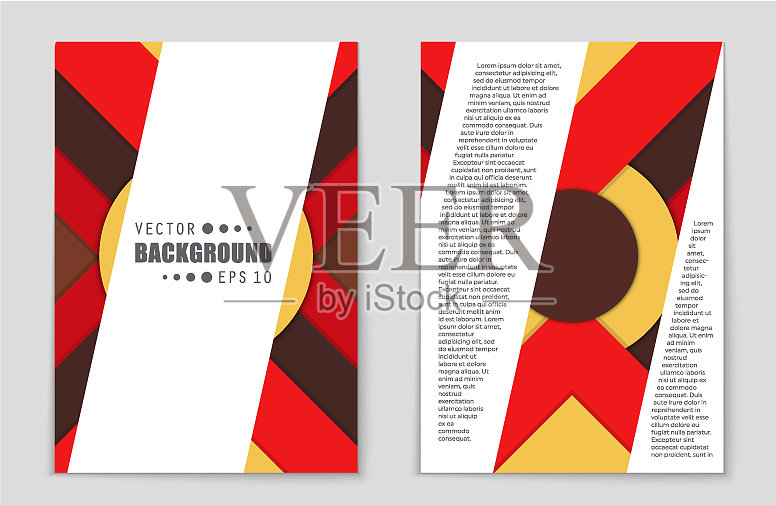 抽象布局的艺术背景设置插画图片素材