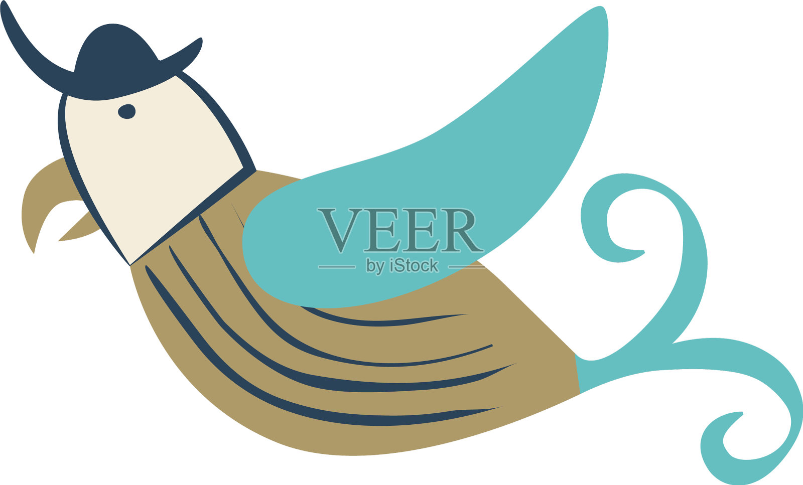 海盗鸟平色上白设计元素图片