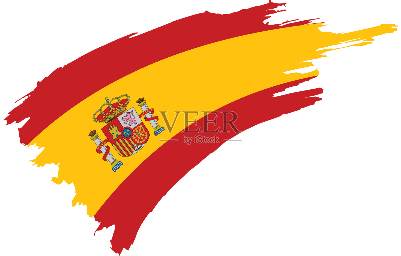 西班牙国旗设计元素图片