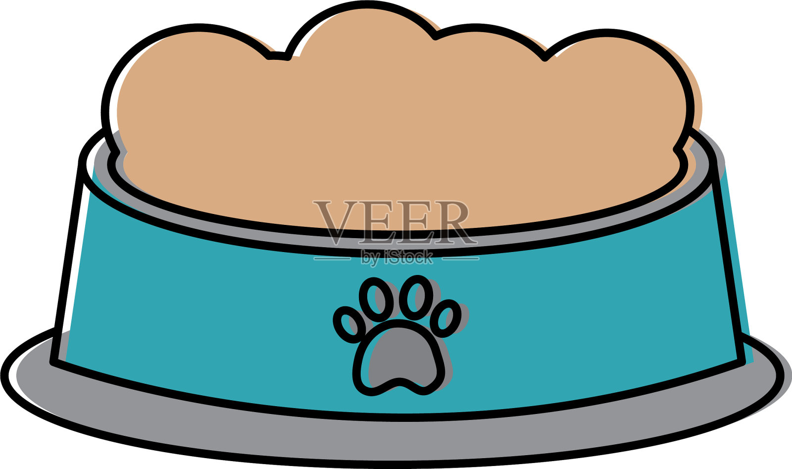 宠物碗配食物节食营养设计元素图片