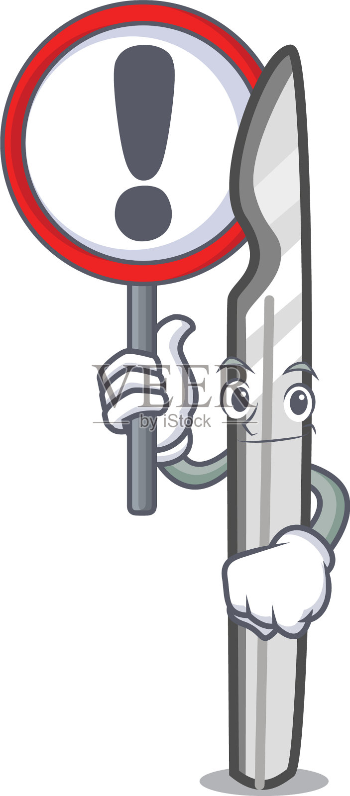 具有标志手术刀人物卡通风格设计元素图片