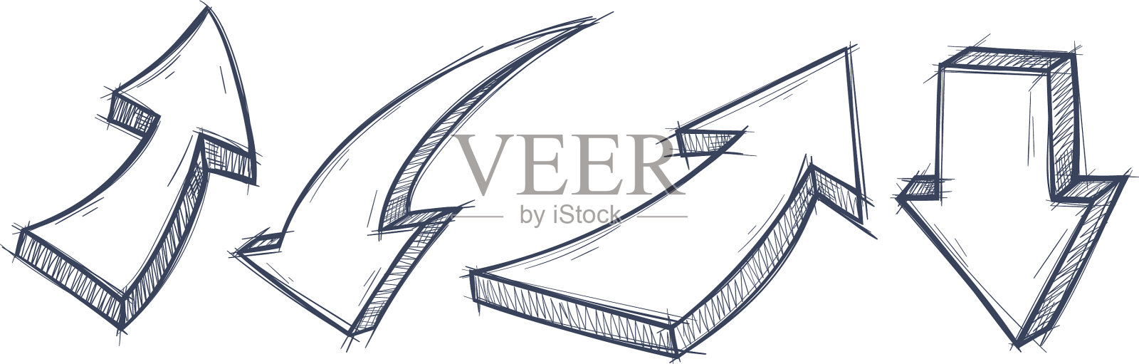 箭头是向上和向下的标志设计元素图片