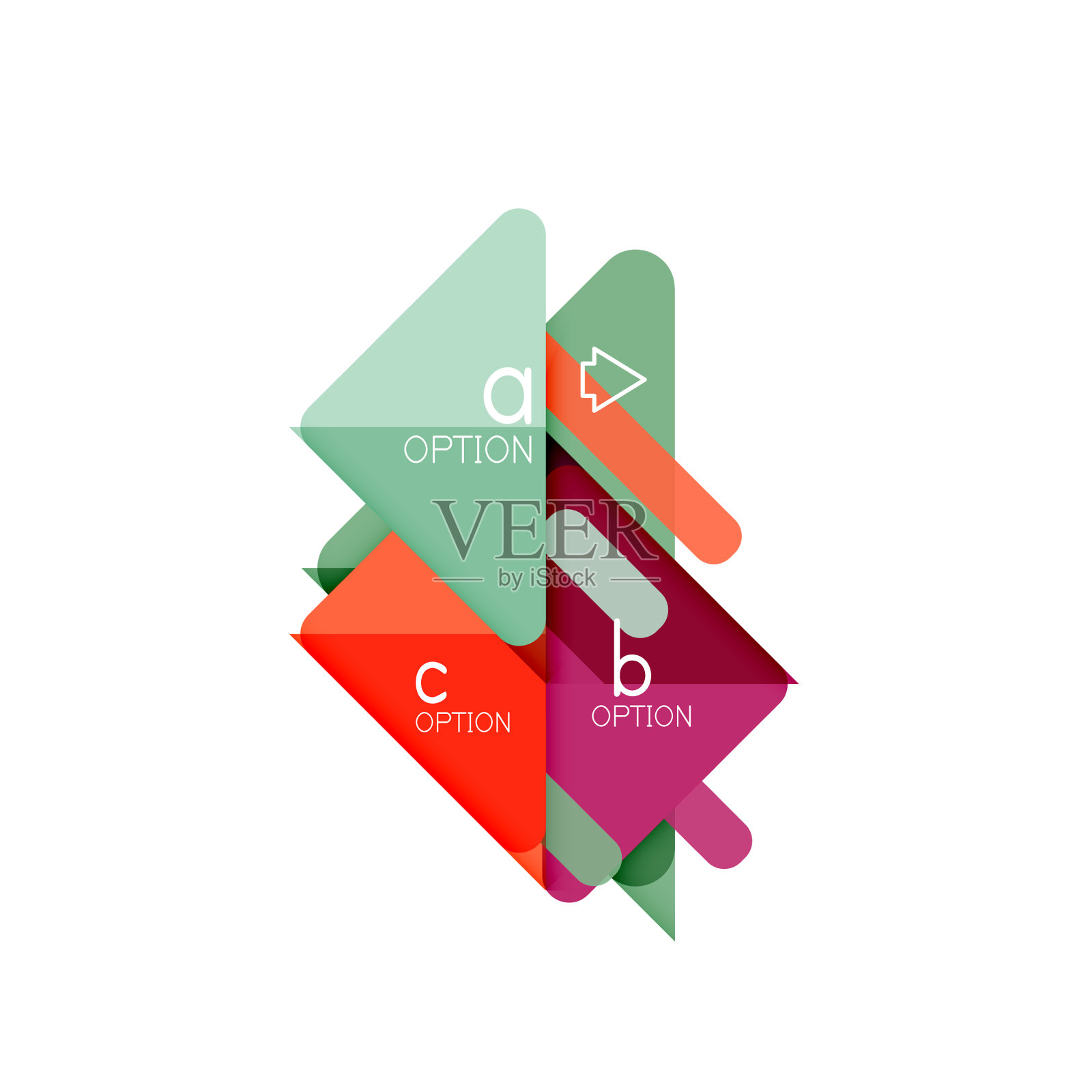 三角形数据可视化设计选项设计元素图片