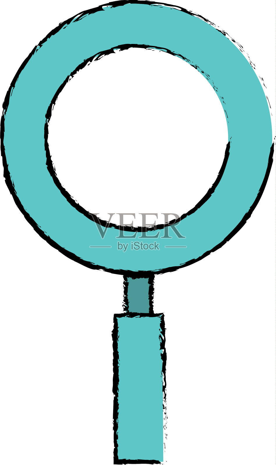 放大镜孤立图标插画图片素材