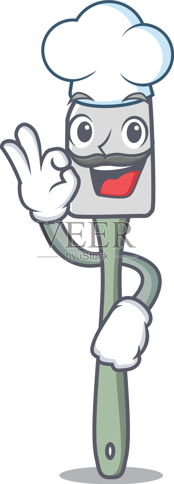 厨师硅胶刮刀厨房用具的特点设计元素图片