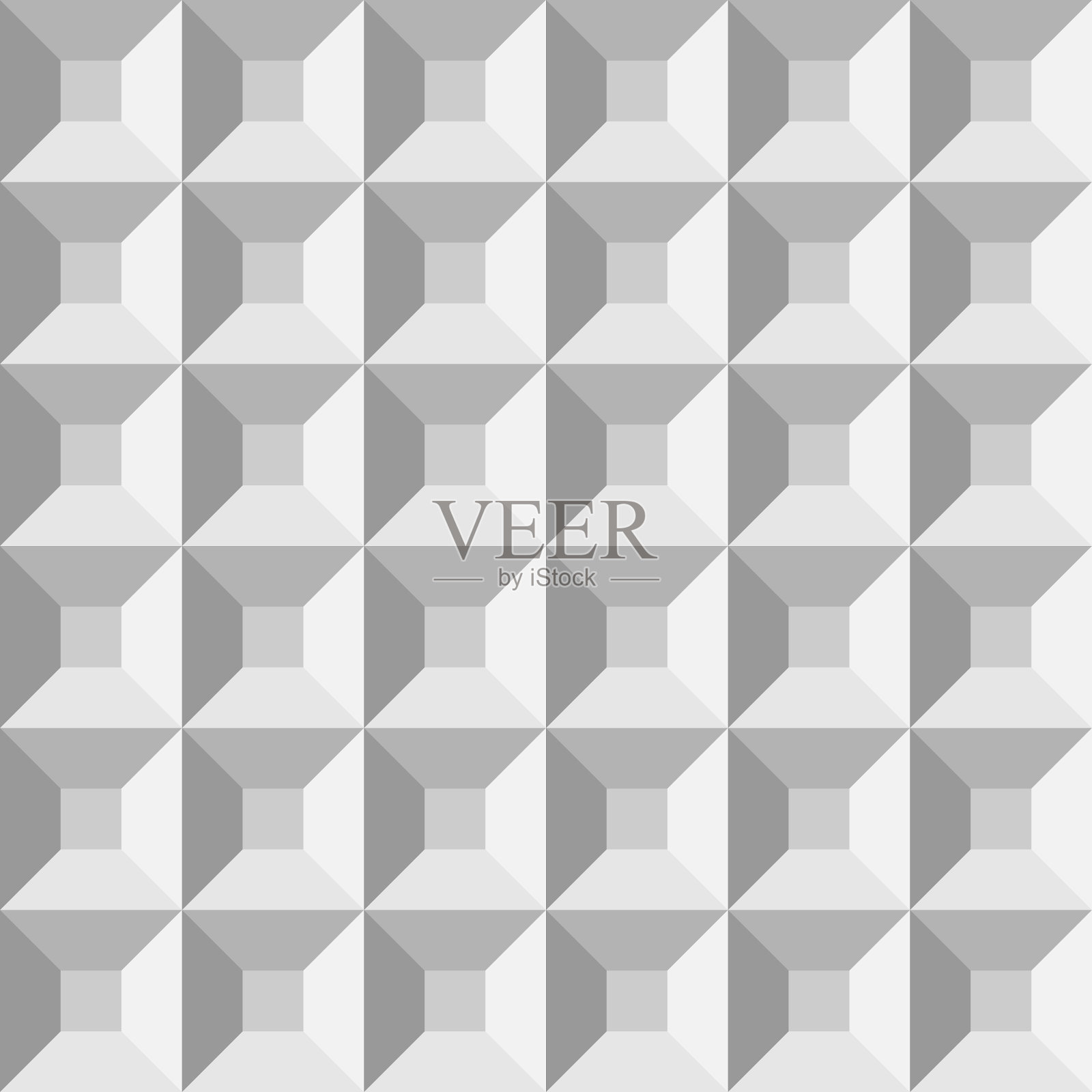 三维塑料comol金字塔无缝图案插画图片素材