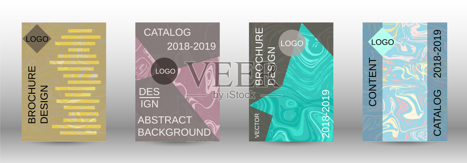 大理石纹理套套插画图片素材