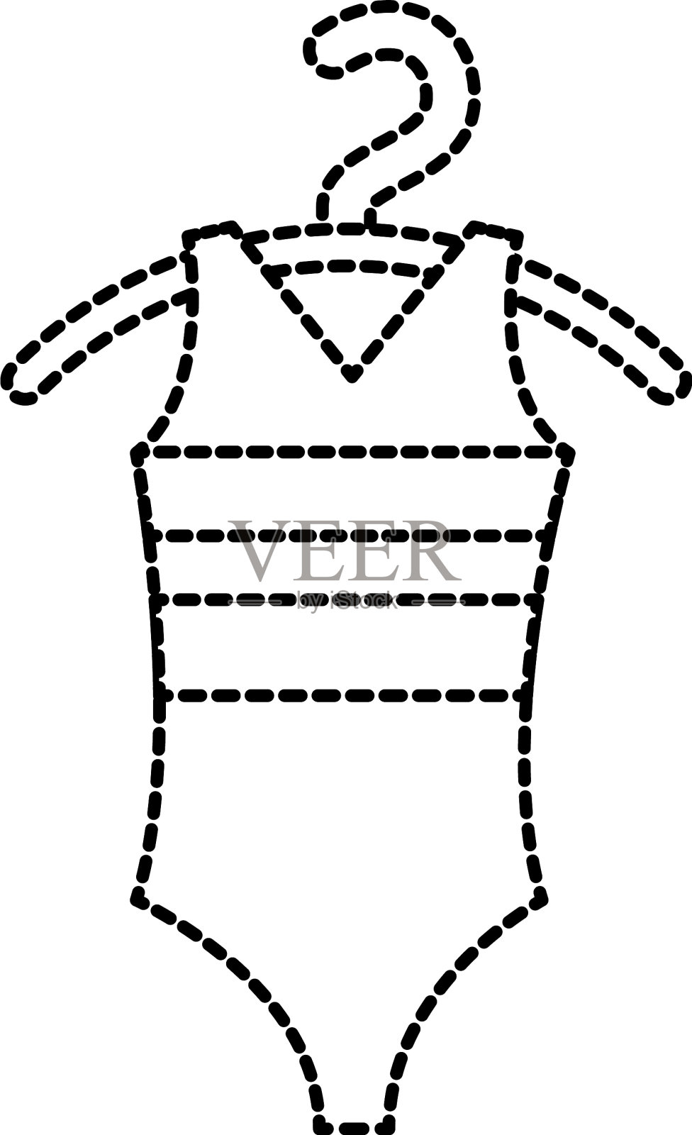 芭蕾舞紧身衣芭蕾课图标在卡通设计元素图片