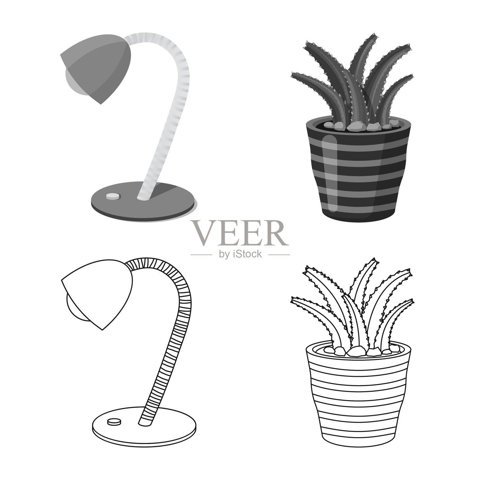 梦与夜符插画图片素材