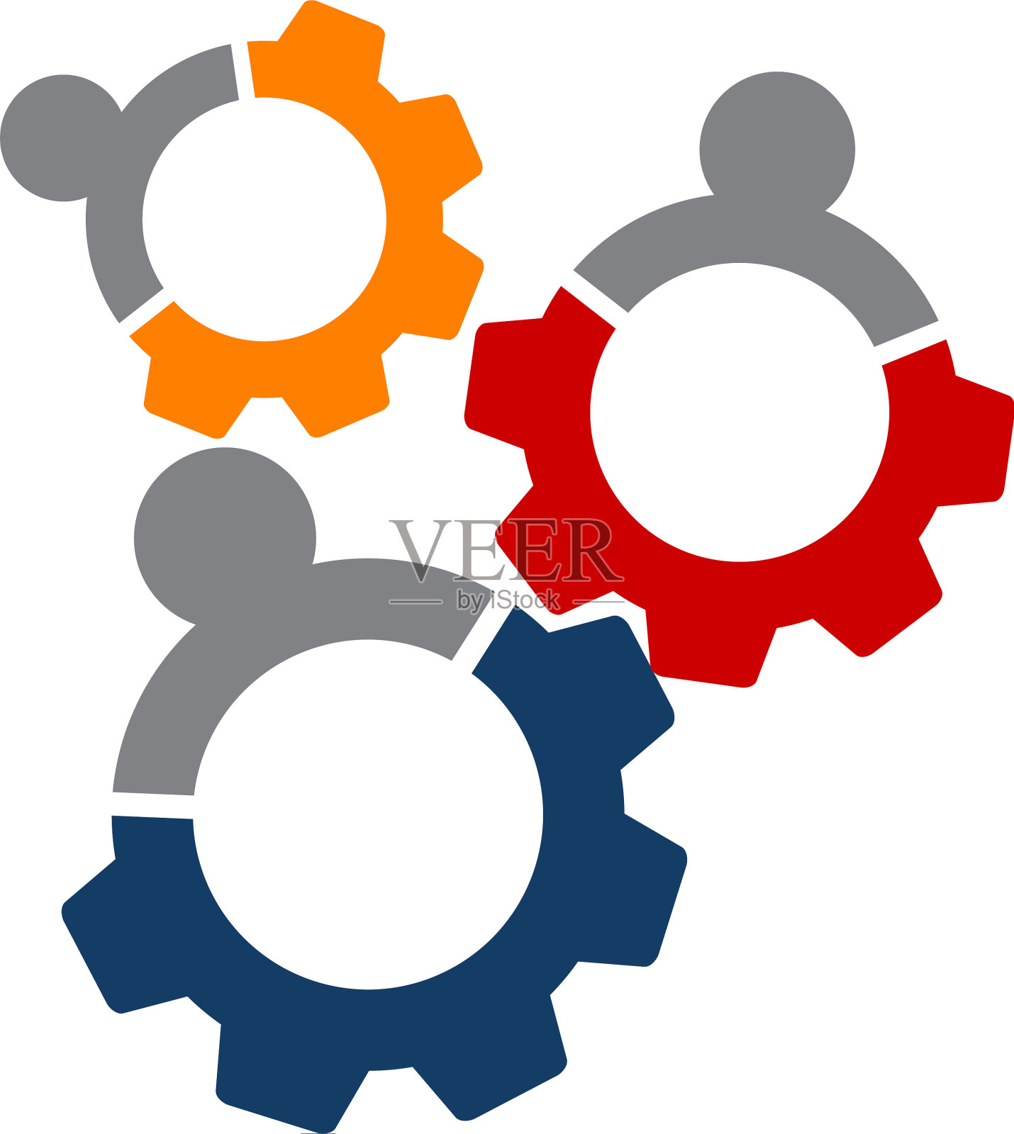 团队工作装置图标素材