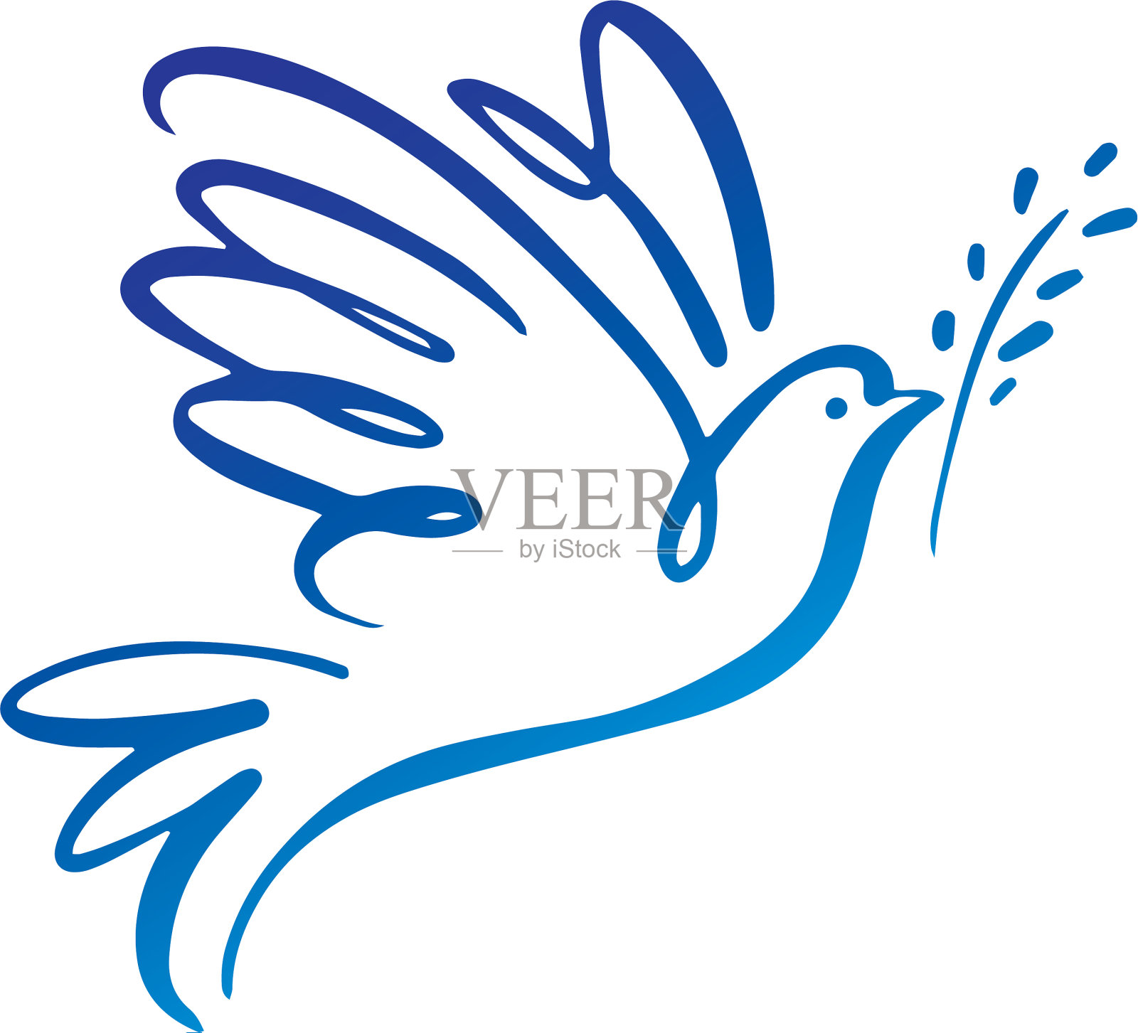 Dove logo模板概念logo插画图片素材