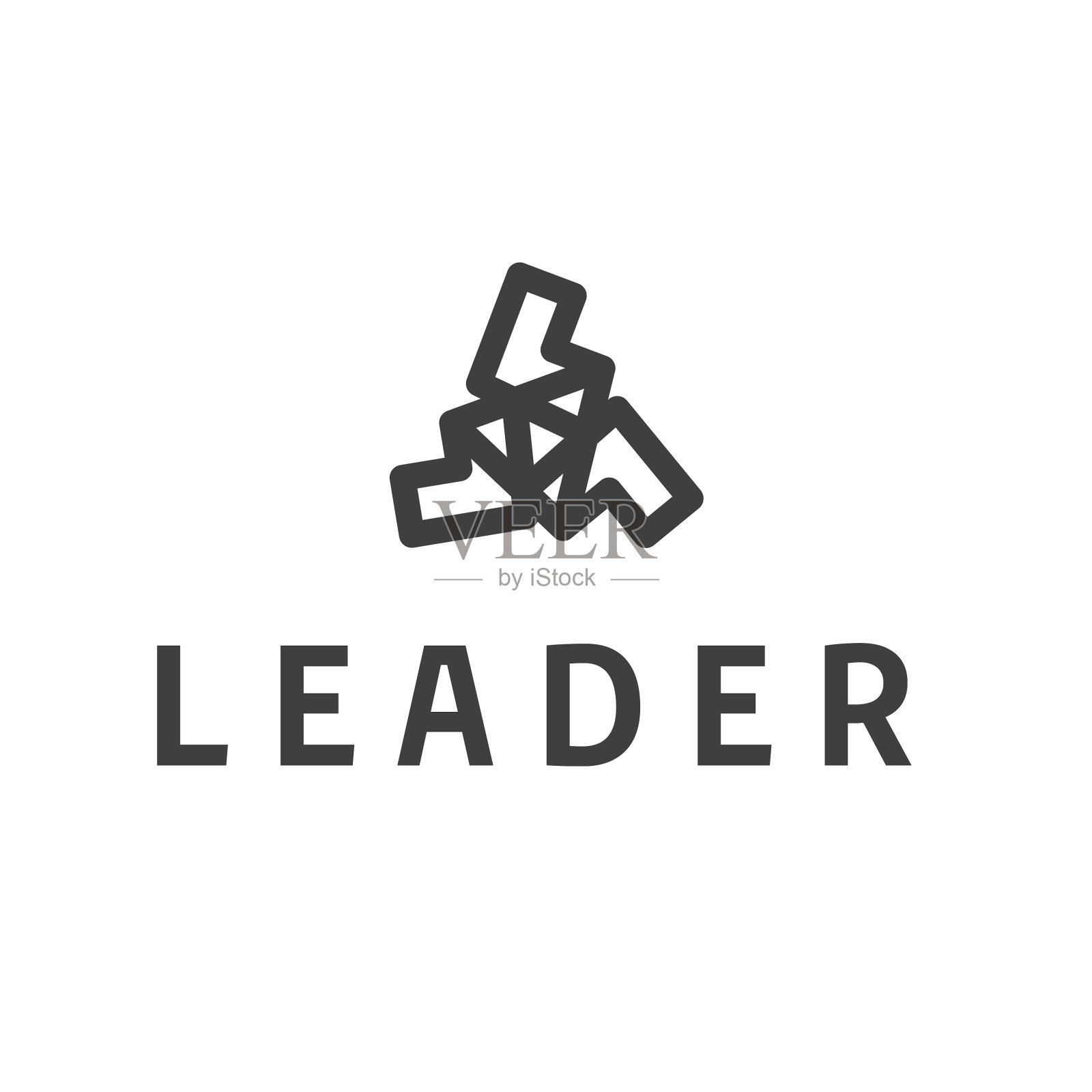 标志设计采用几何抽象模板插画图片素材