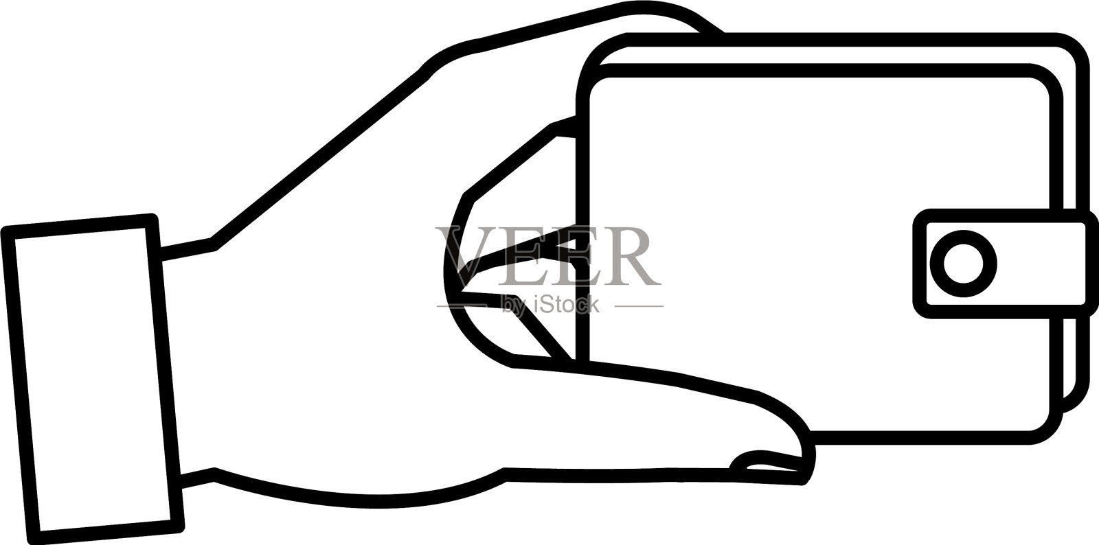 钱包里的钱插画图片素材