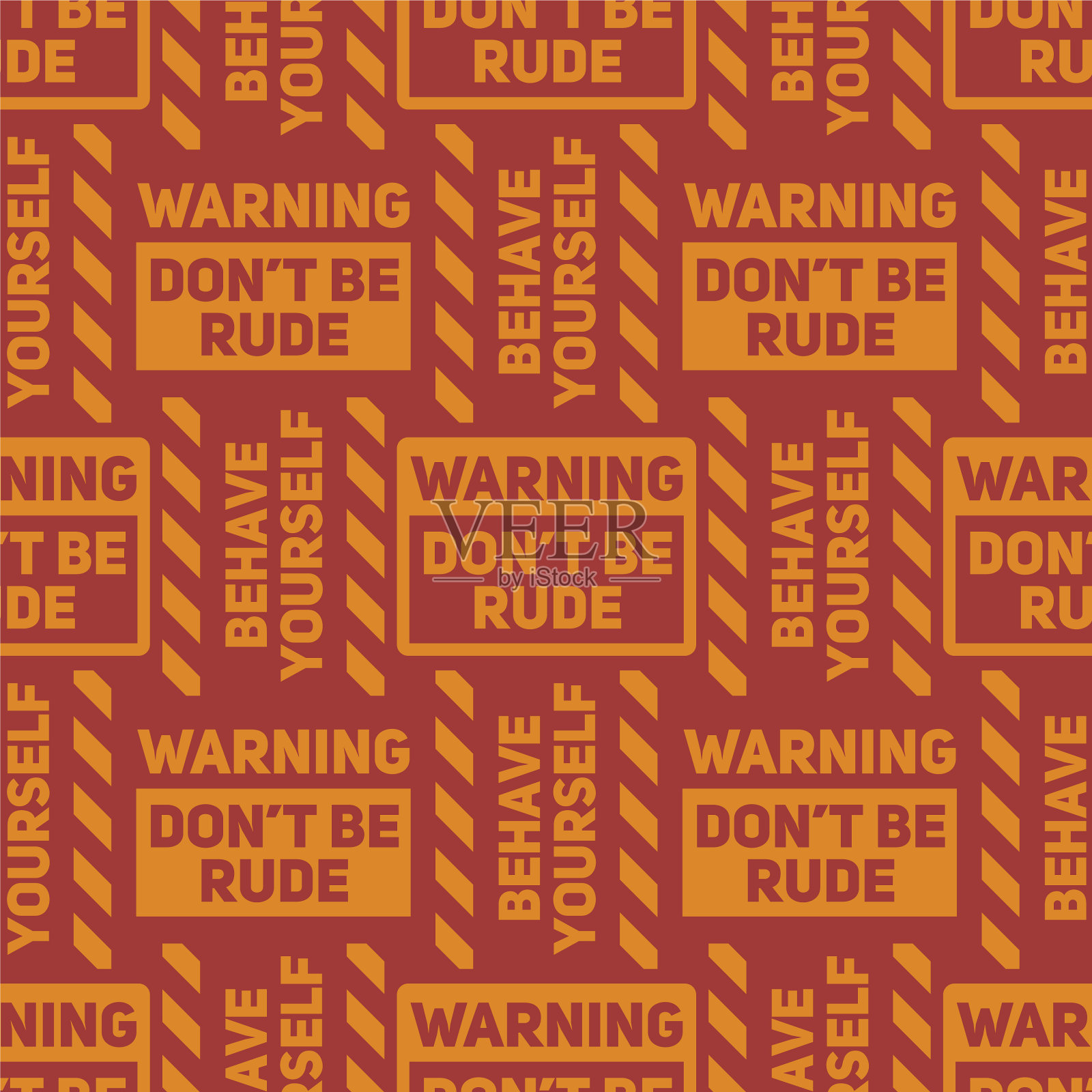 不被粗鲁的无缝模式插画图片素材