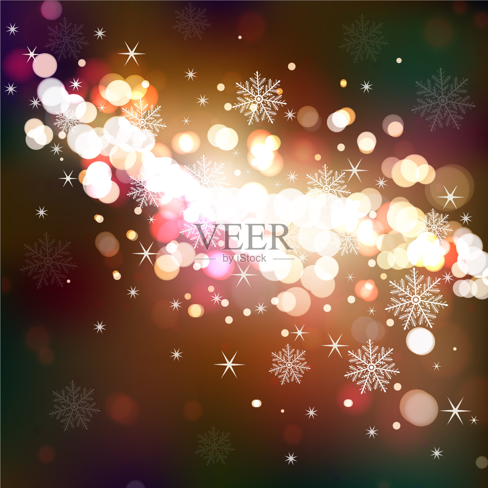 冬天闪亮的背景插画图片素材