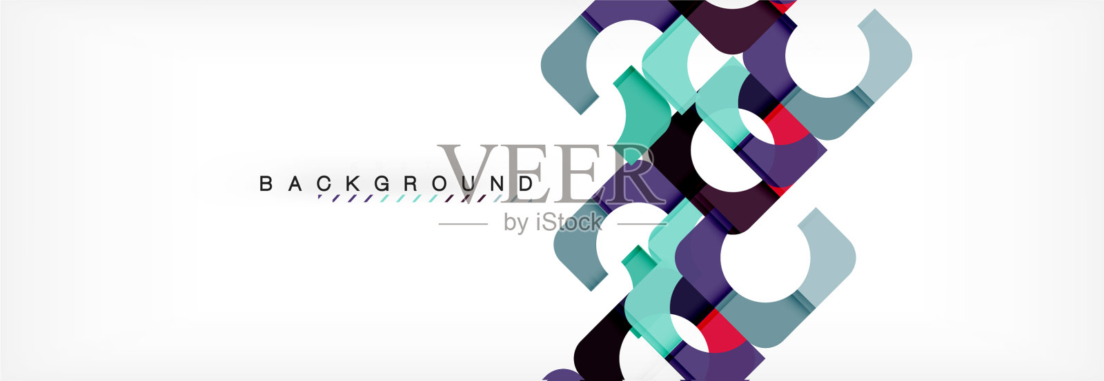 几何方块抽象横幅插画图片素材