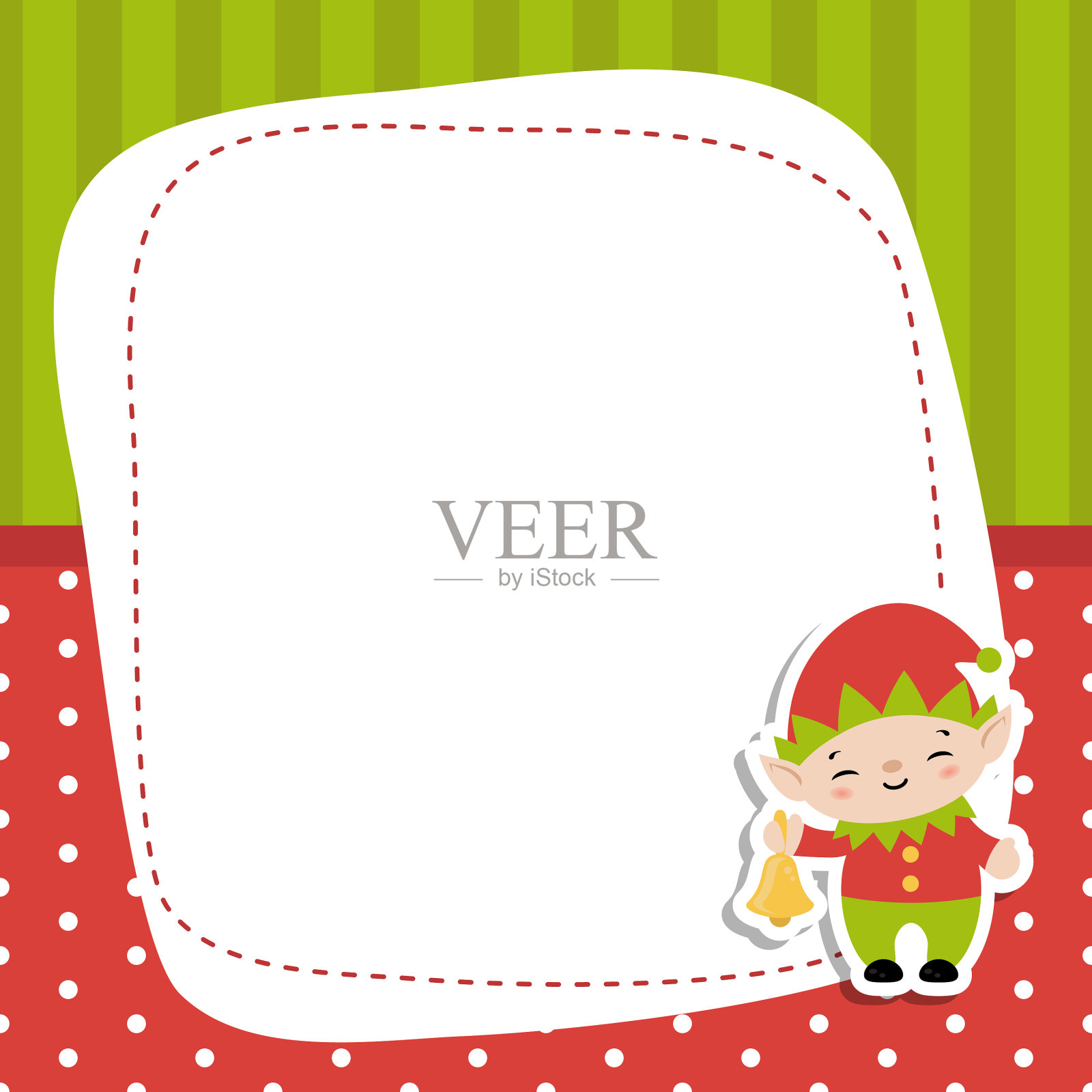 圣诞节和新年贺卡插画图片素材