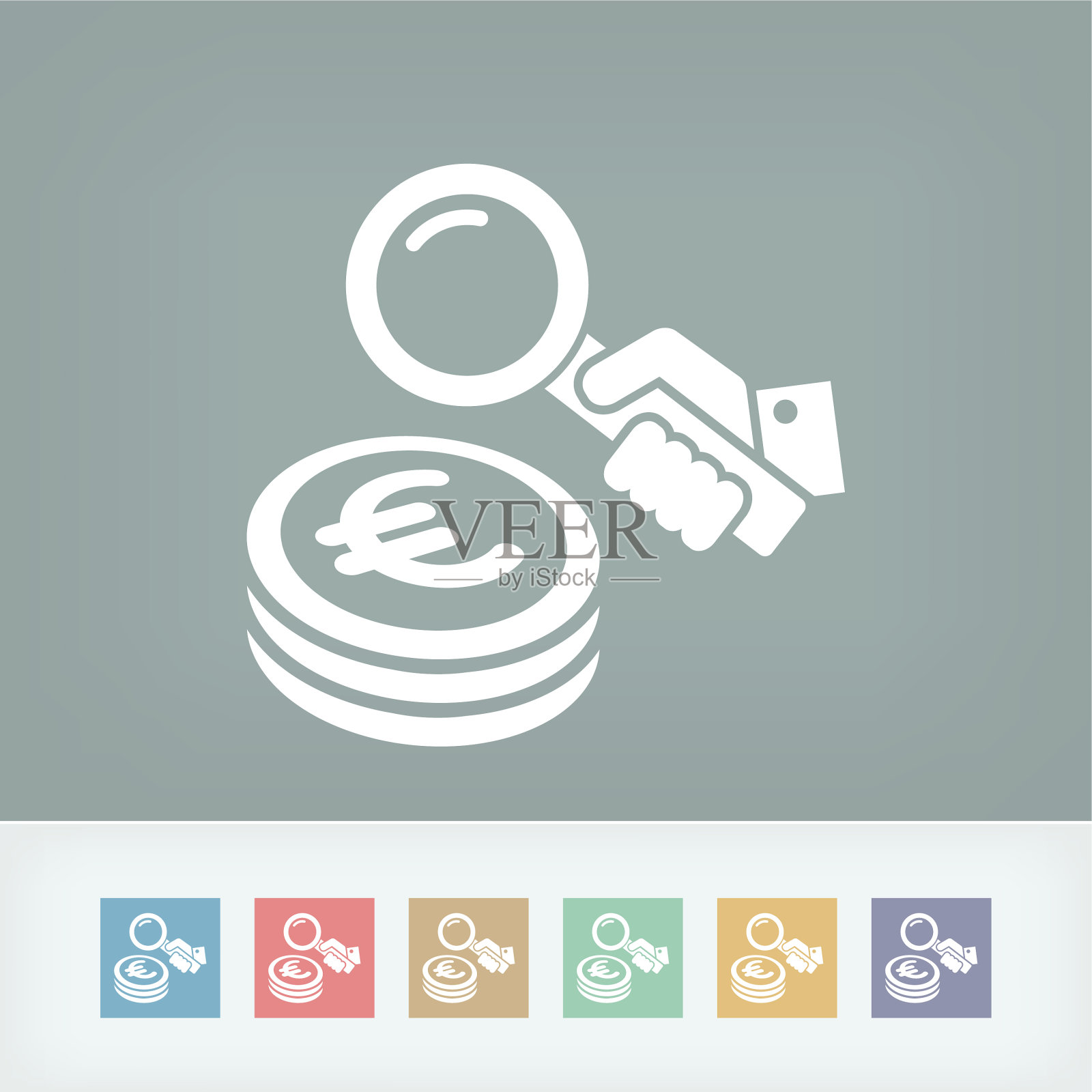 商业分析-欧元插画图片素材