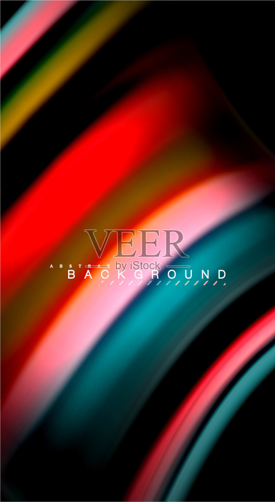 模糊颜色波线抽象背景插画图片素材