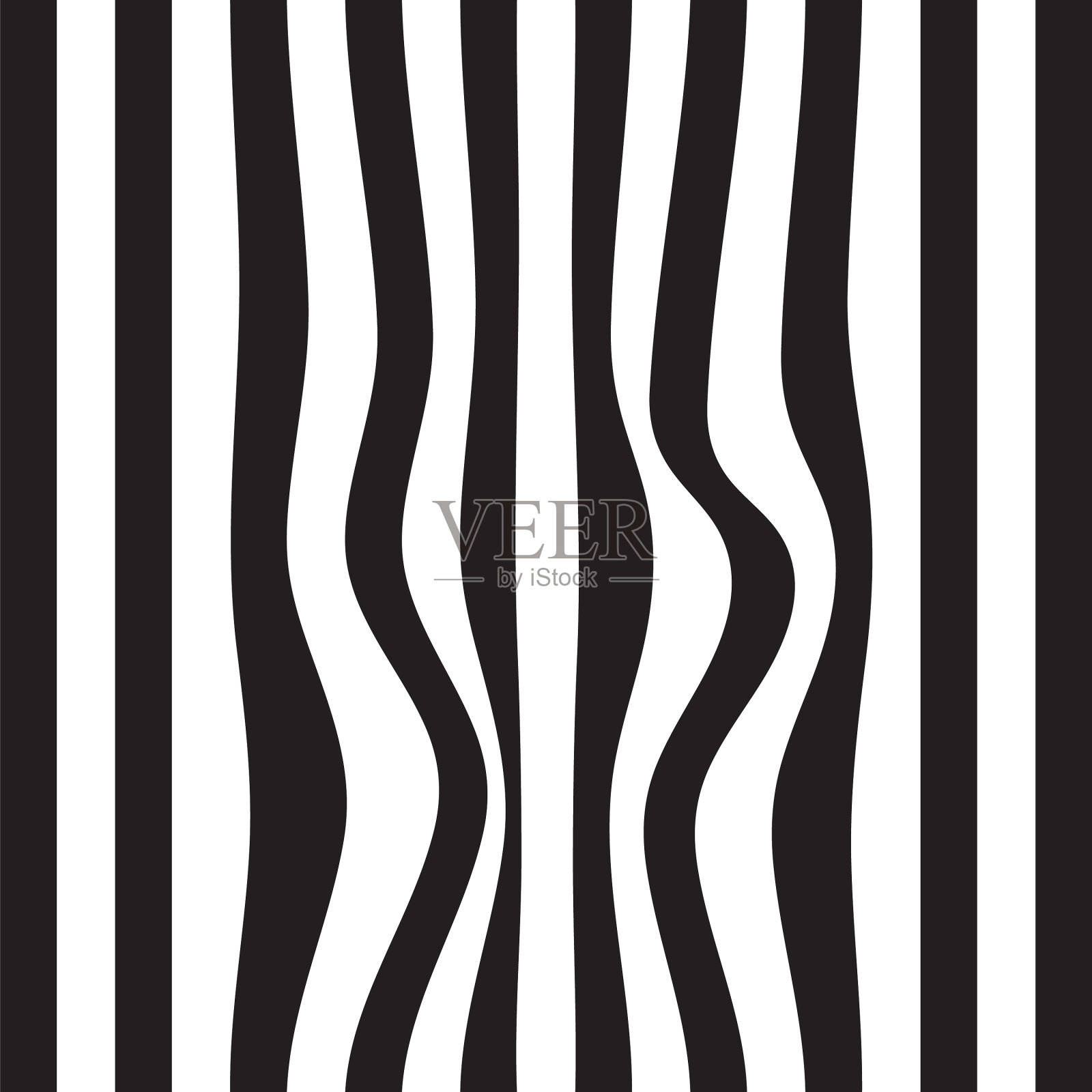 条纹抽象背景黑白斑马插画图片素材