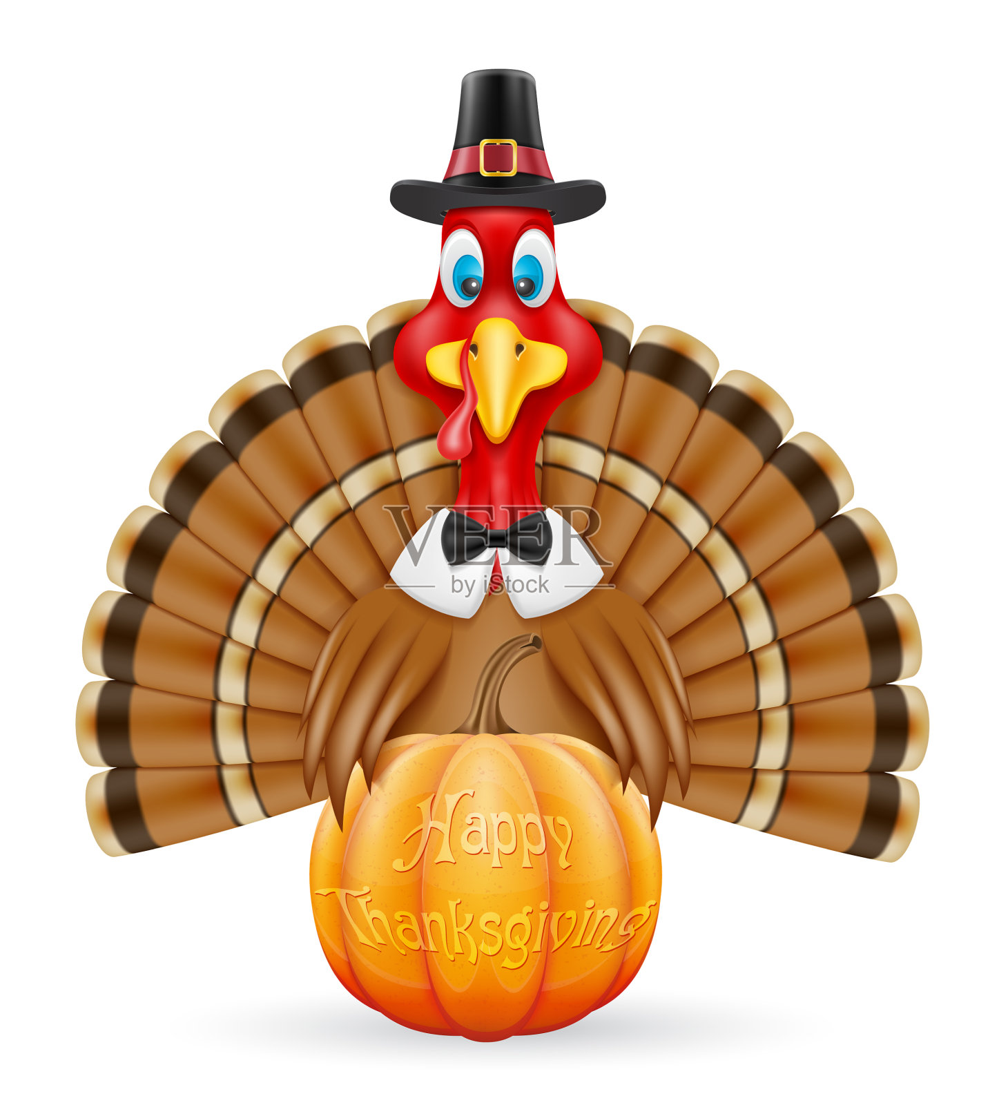 感恩节火鸡的鸟设计元素图片