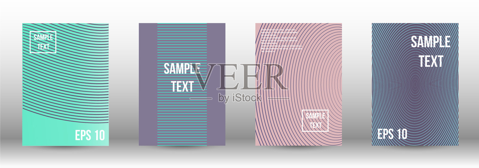 一个现代封面设计模板插画图片素材