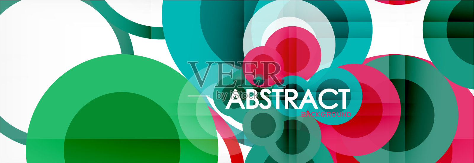 圆构成抽象背景插画图片素材