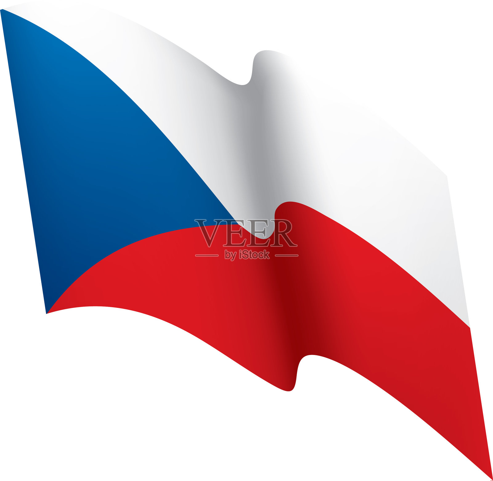 czechia国旗设计元素图片