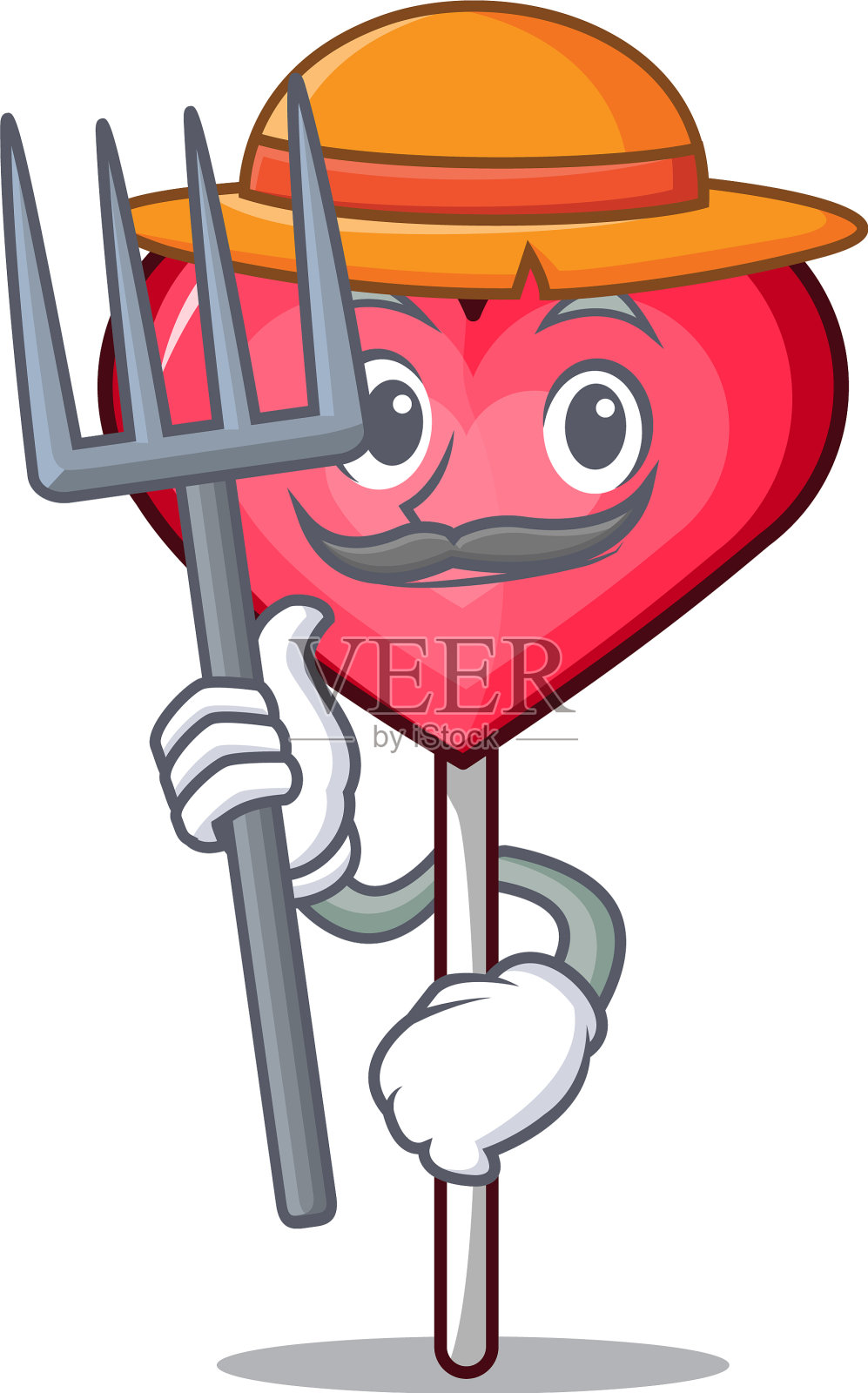 农民心棒棒糖人物卡通设计元素图片