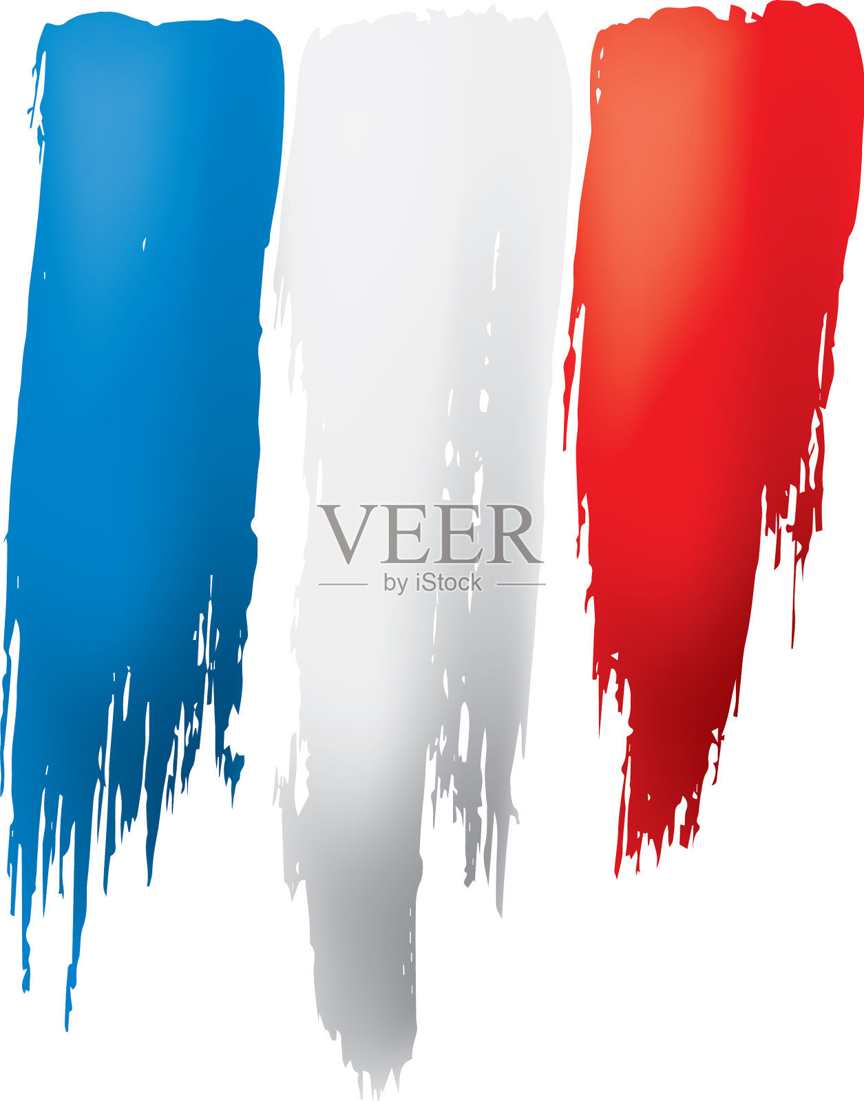 法国国旗上有白色设计元素图片