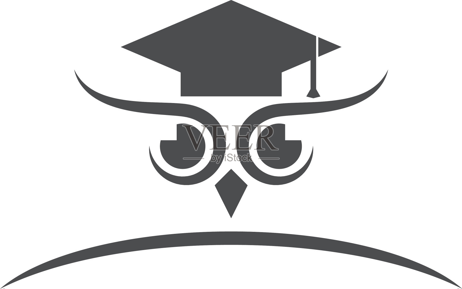 猫头鹰的标志设计元素图片