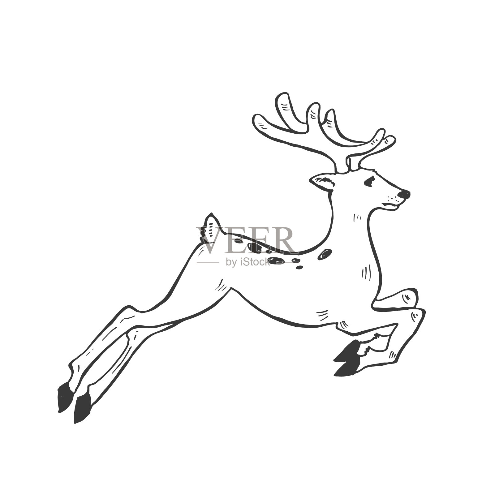 圣诞节象征涂鸦设计元素图片