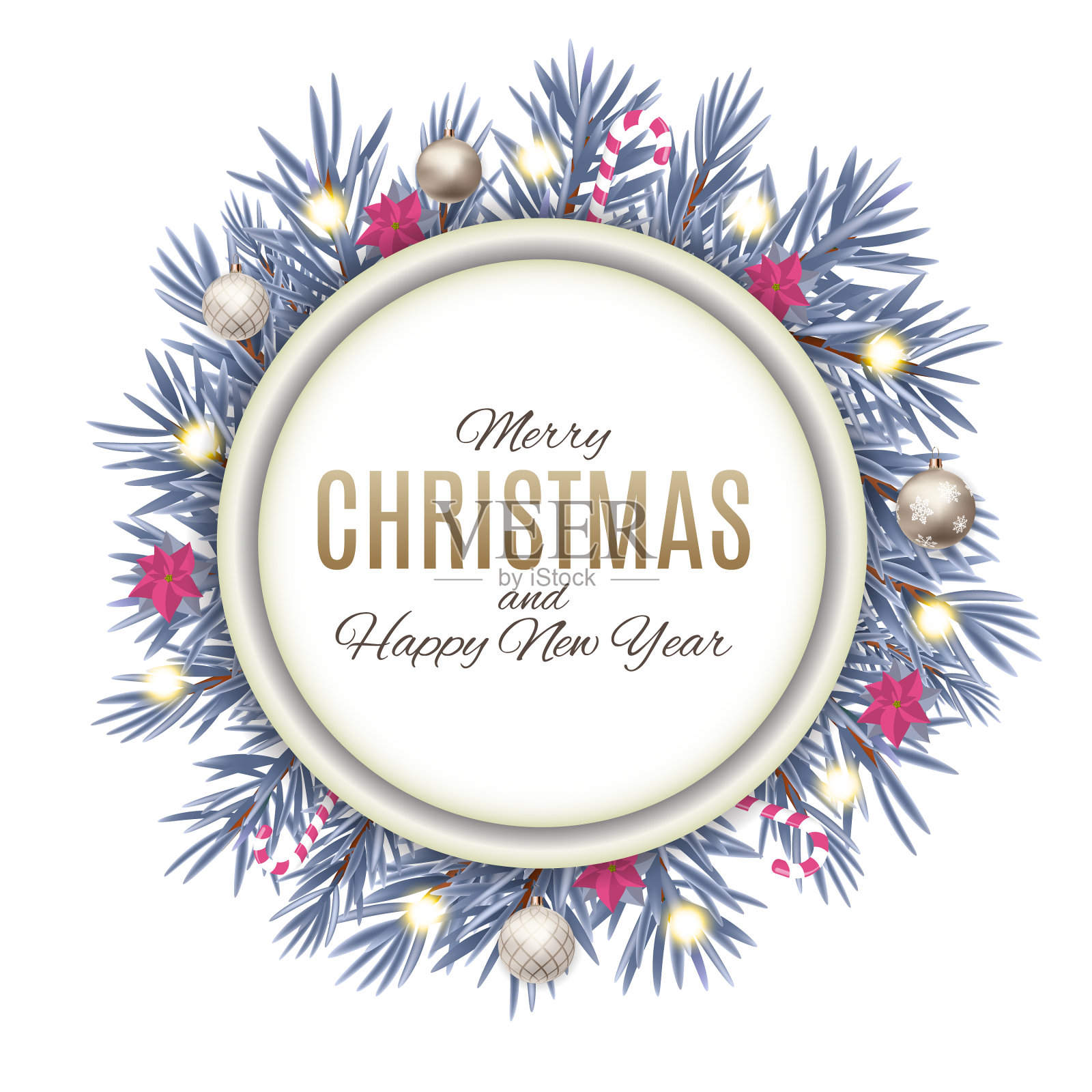 圣诞快乐，新年快乐设计元素图片