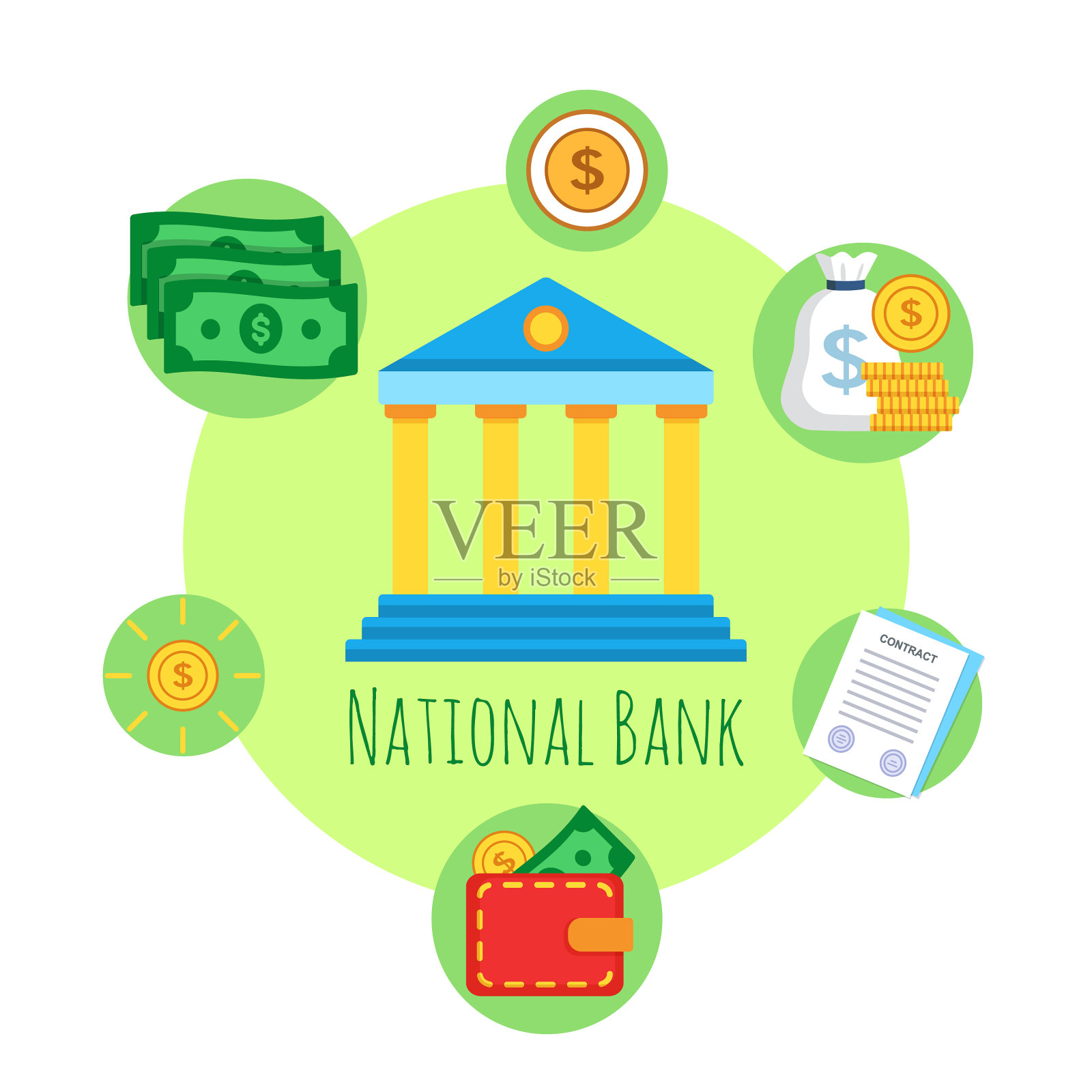 银行图标优质品质设计元素图片