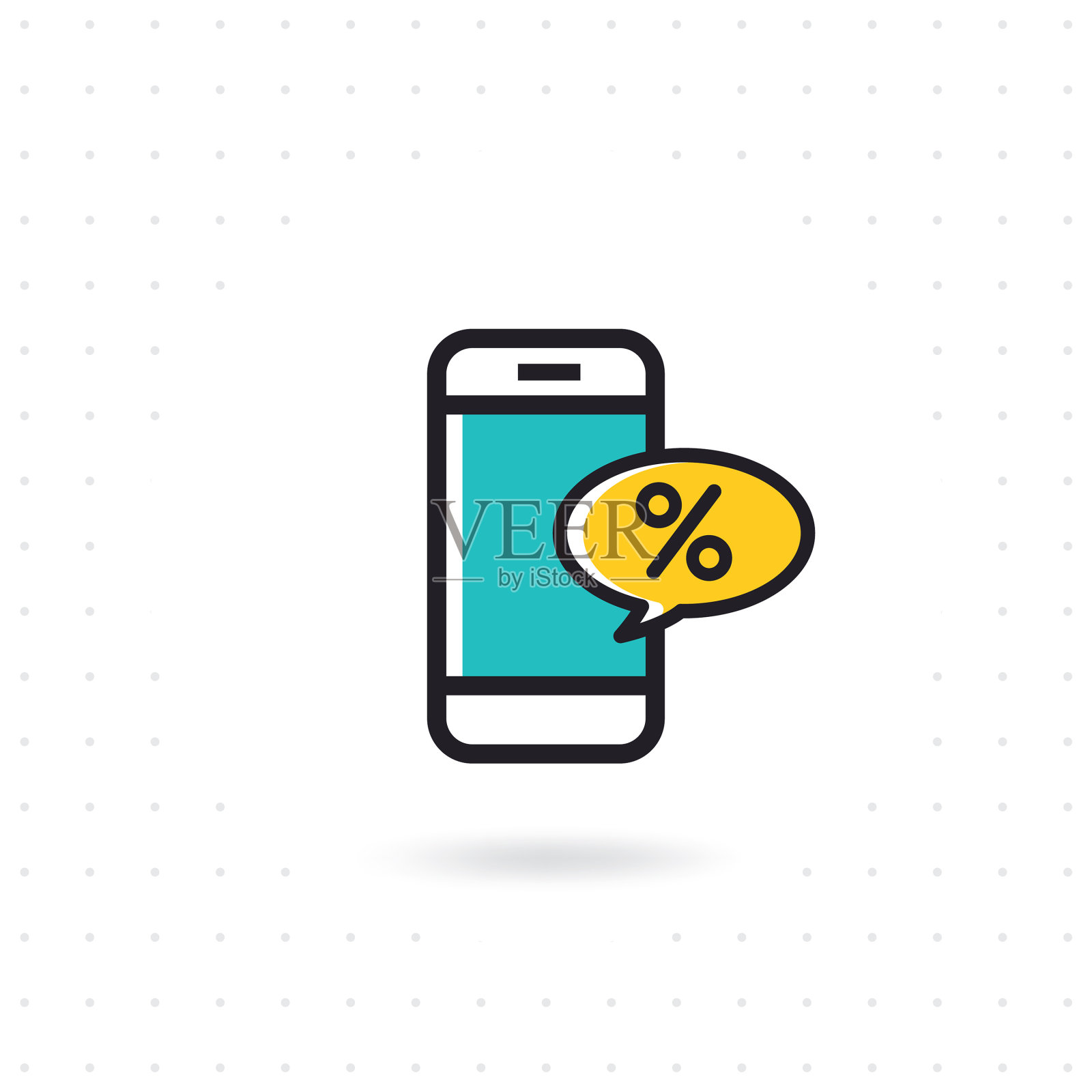 智能手机与短信折扣设计元素图片