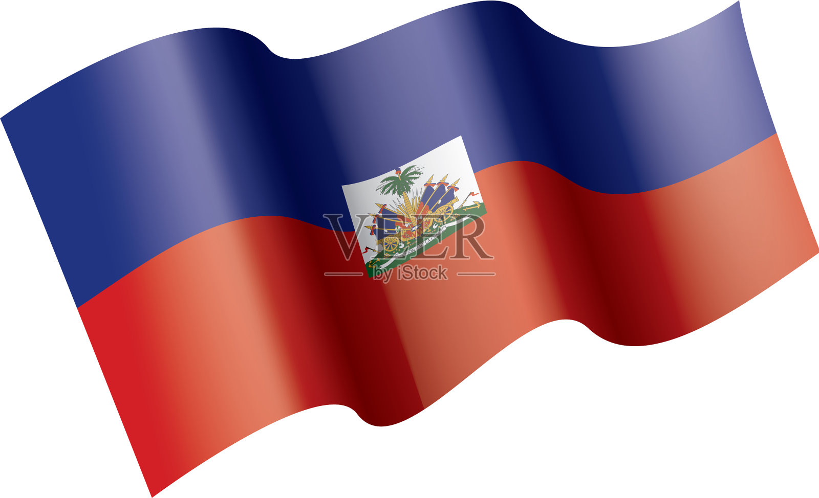 海地国旗上有白色设计元素图片