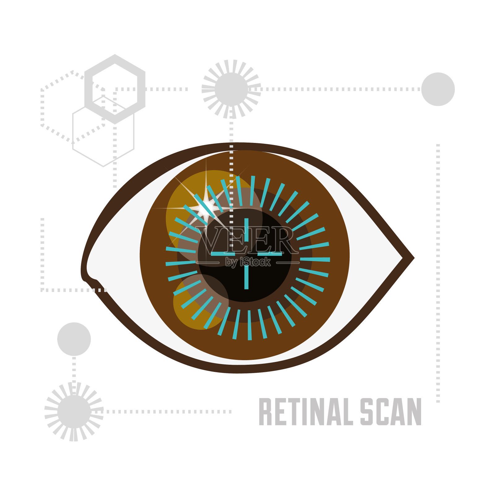 视觉技术和数字连接设计元素图片